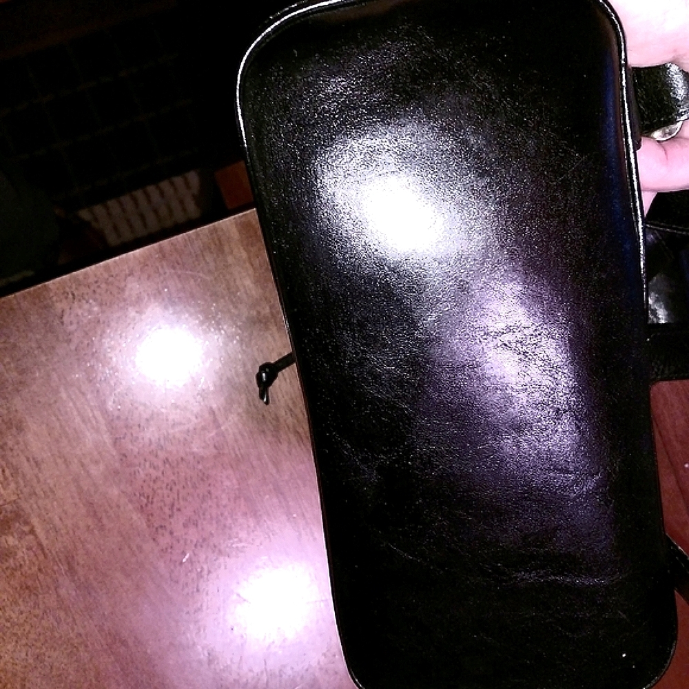 Oroton Black Leather Backpack - Picture 10 of 12